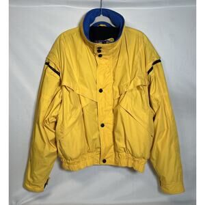 Vintage Polar Gear M 570 Ski-Snow Jacket Yellow W Hood Size XL